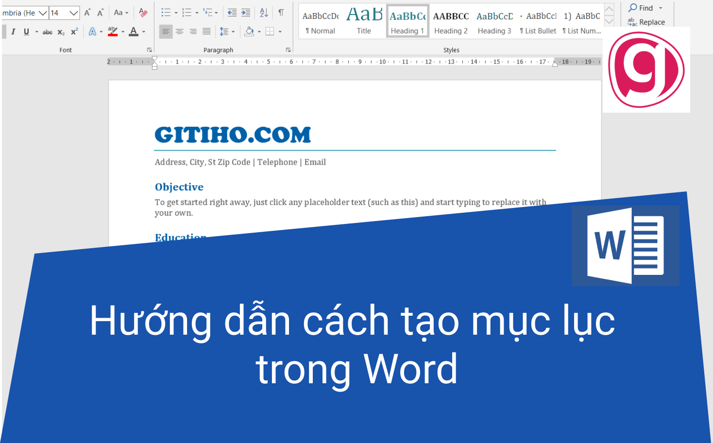 Hướng dẫn cách tạo mục lục tự động trong Word đơn giản nhất